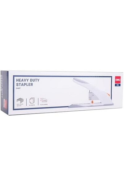 Deli Heavy Duty Stapler 80 Sheets Capacity, Staple 23/6~23/13, Gray