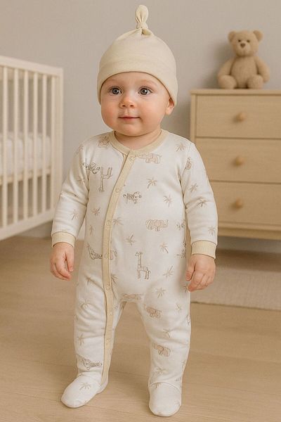 MİNİLOPPOO Boutique Hat 2-Piece Jumpsuit