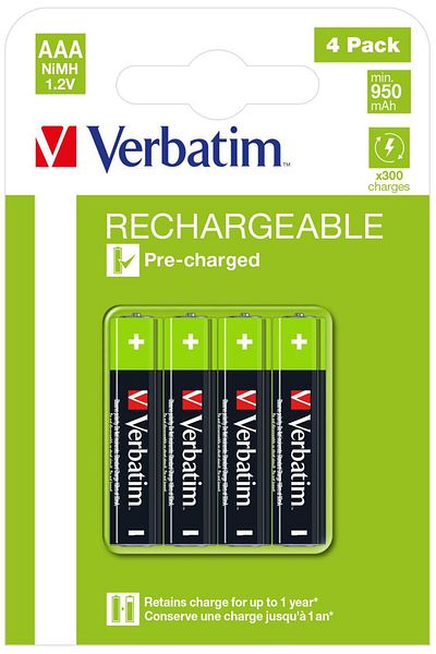 Inna marka Verbatim RECHARGEABLE Bateria AAA 4, 49514