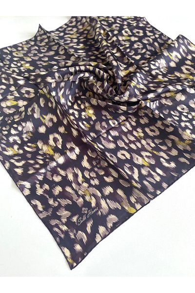 Silk Home Tivil Pure Silk 11451-52 Plum Mixed Pattern