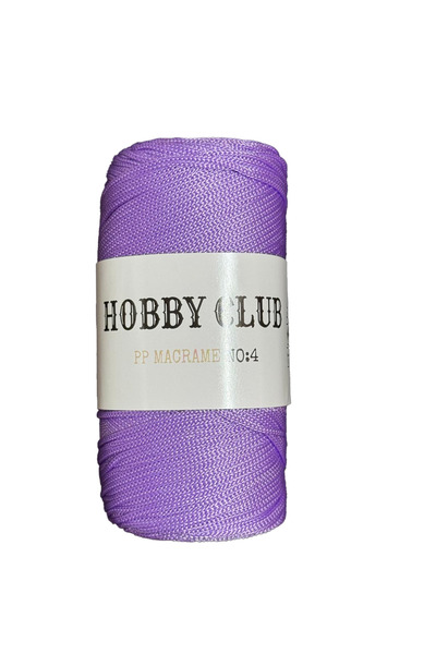 hobby club Πολυεστέρας Μακραμέ Νο:4 200γρ 2χιλ-130 Λιλά