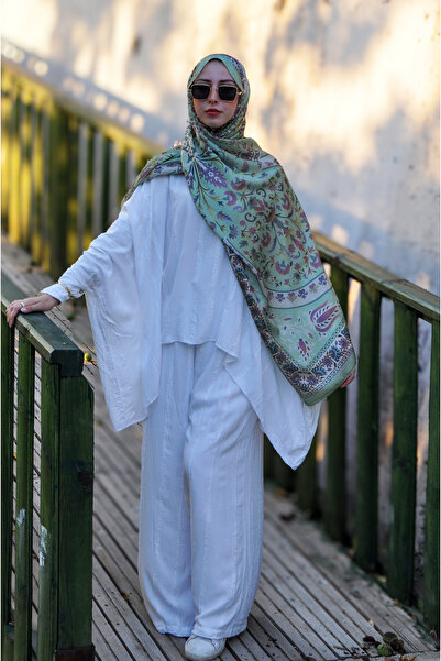 MSCARFS شال حريري بنمط الربيع المخفي من جانجان