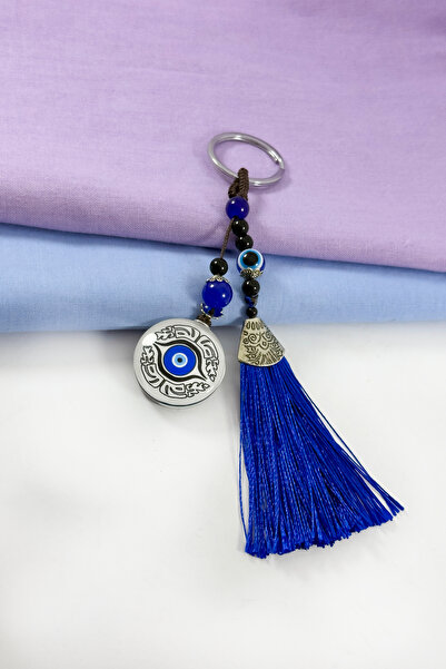 biuti Синій брелок з китицями «Назар», сувенірний брелок