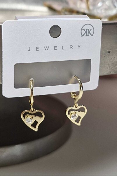 Ivory Pearl Tiny Heart Zircon Stone Earrings