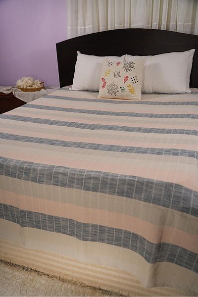 Defne&Apollon İpekçilik Natural Line – Handwoven 80% Cotton 20% Linen Double Pique - Mixed Color6