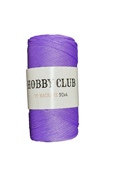 hobby club Полиестер макраме № 4 200GR 2mm-140 Лилаво