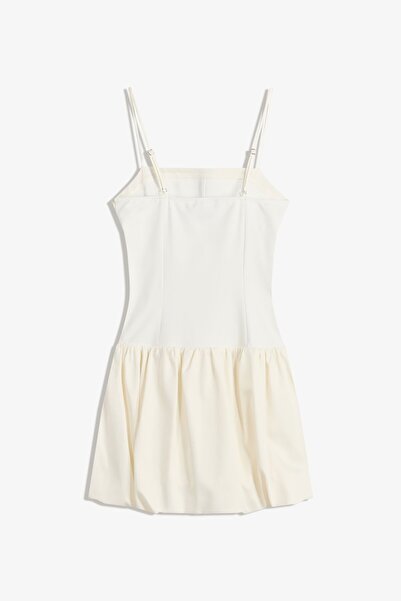 Bershka Fitted mini dress with balloon skirt