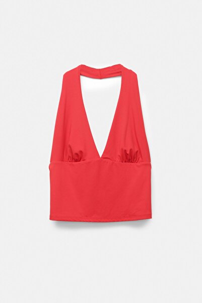 Pull & Bear Sırtı açık halter top