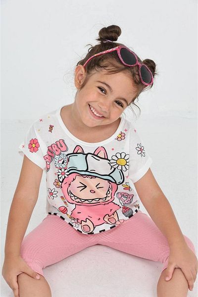e-çocuk Tricou cu mânecă joasă Labubu Donut cu imprimare digitală - 6632