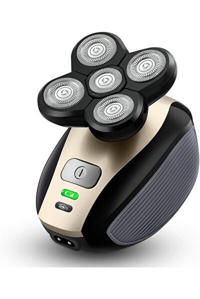 Arabest 5-in-1 Electric Rechargeable Shaver,5-Direction Floating Heads,3W,IPX7 Waterproof,Cordless,Portable