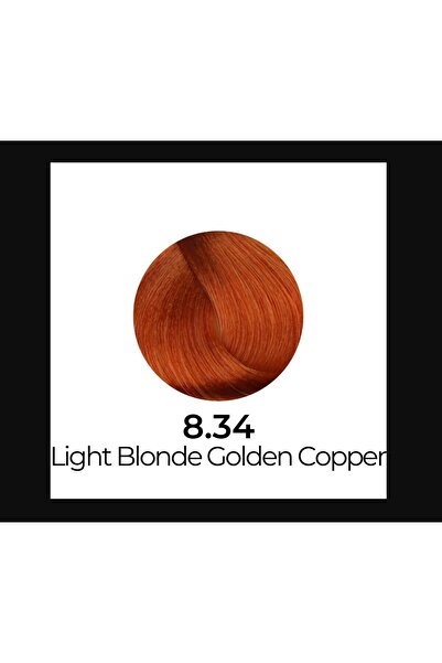 Inebrya لون الشعر رقم 8/34 أشقر فاتح نحاسي ذهبي 100 مل