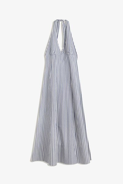 Bershka Bengaline halter midi dress