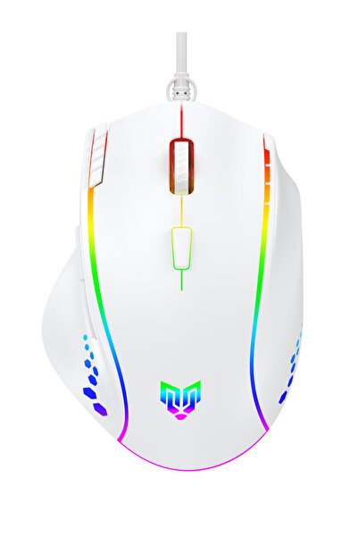 Blueforce Luxor Gaming Gamer Rgb Oyuncu Mouse 12800Dpi Beyaz