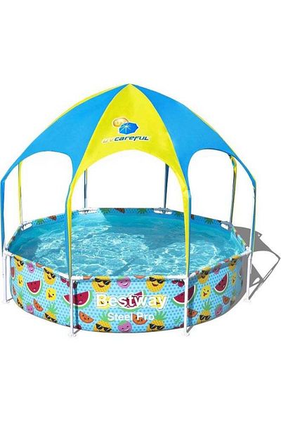 BESTWAY مسبح ستيل برو UV Careful Splash-in-Shade للعب