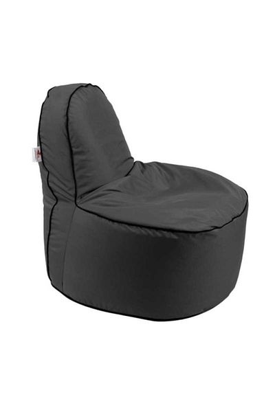Pufrelax Fotoliu OK Junior, Material impermeabil - Gri inchis