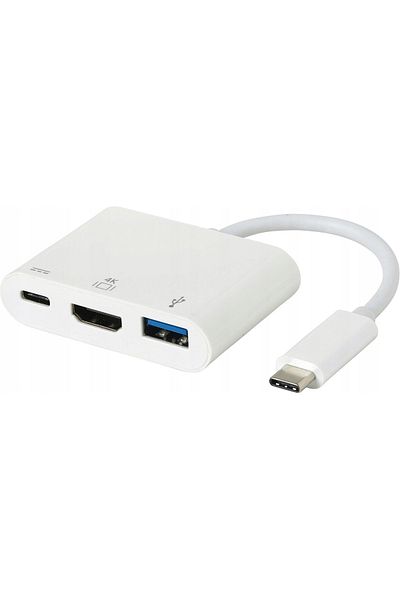 Inna marka Adaptor multiport AV eSTUFF USB-C, ES623001WH