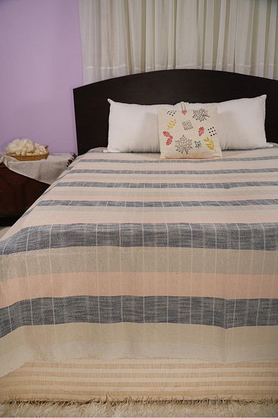 Defne&Apollon İpekçilik Natural Line – Handwoven 80% Cotton 20% Linen Double Pique - Mixed Color6