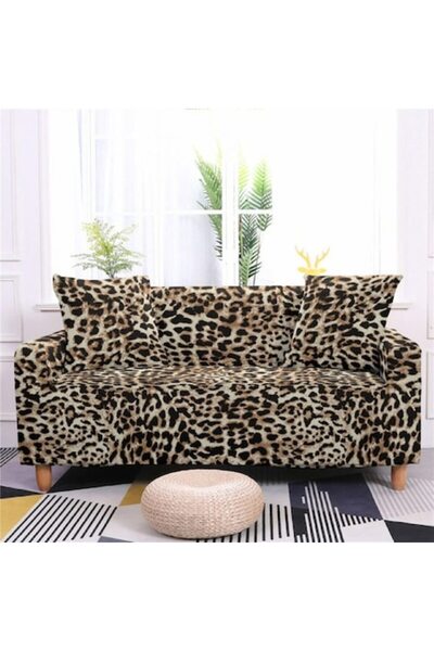 JOJO HOME Еластичен калъф за диван, Jojo Home, Животински принт, M1, L-3 мест...