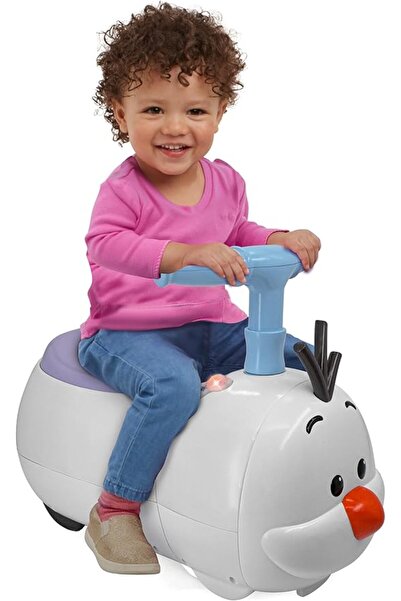 Kiddieland Disney “Lights ’N’ Sounds” Tsum Tsum Olaf Ride-On | Toddler Foot‑to‑Floor Toy