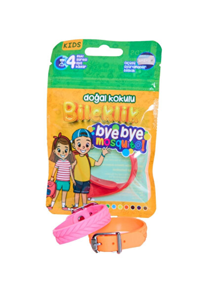 bye bye mosquito Yeni Nesil Sivrisinek ve Kene Bilekliği çocuk model özel tas...