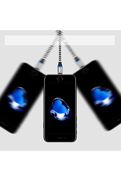 Hurtel Wtyczka końcówka do kabla magnetycznego Iphone Lightning srebrny