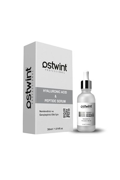 Ostwint Facial Serum Hyaluronic Acid and Peptides – Moisturizing, Revitalizing, Anti-Wrinkle - 30 ml