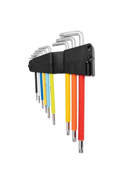 richmann exclusive Extra-long colored torx keys, magnetic, set of 9 pieces, RICHMANN EXCLUSIVE