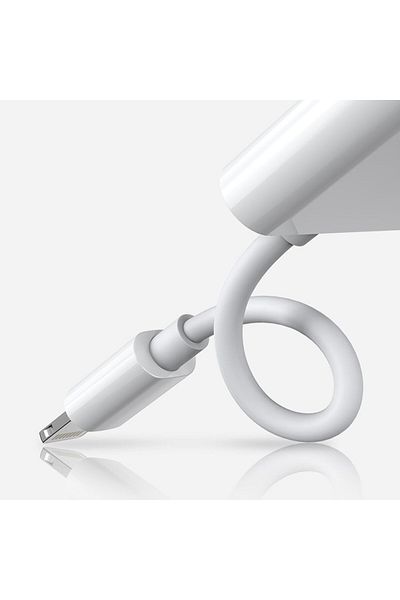 Joyroom Adaptor splitter pentru căști Lightning pentru iPhone, alb, 2x Lightning