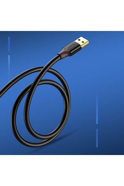 Ugreen Przedłużacz przejściówka kabla USB-A 3.0 5Gb/s 0.5m czarny