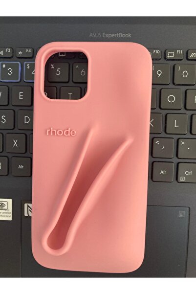 Newon حافظة لهاتف آيفون 14 بلس-15 بلس رود ريبون ليب مع شعار حافظة هاتف