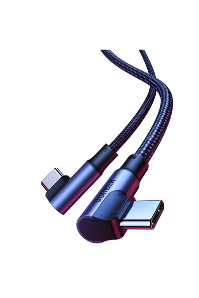 Ugreen Kątowy kabel przewód w oplocie USB-C Quick Charge PD 100W 1m czarny