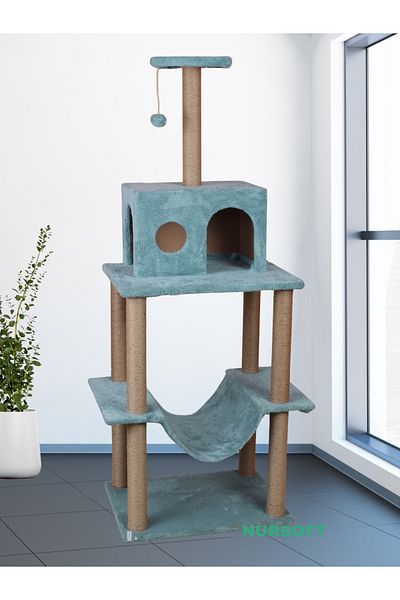 Nursoft Zooplus Tower XXL Cat Scratching and Playing House Platform