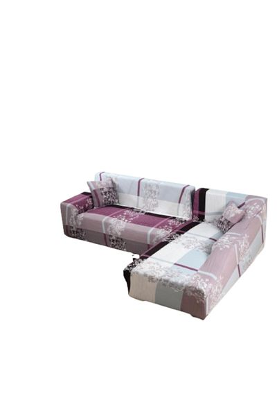 OEM Husă elastică pentru canapea de colț, Comfort, elastan, 145x185cm/185x230cm, imprimeu multicolor