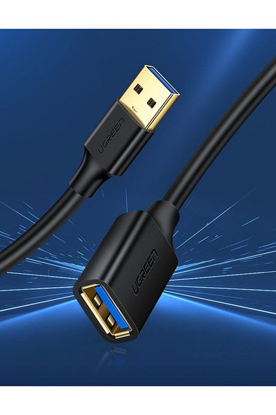 Ugreen Przedłużacz kabla przewodu USB 3.0 1m czarny