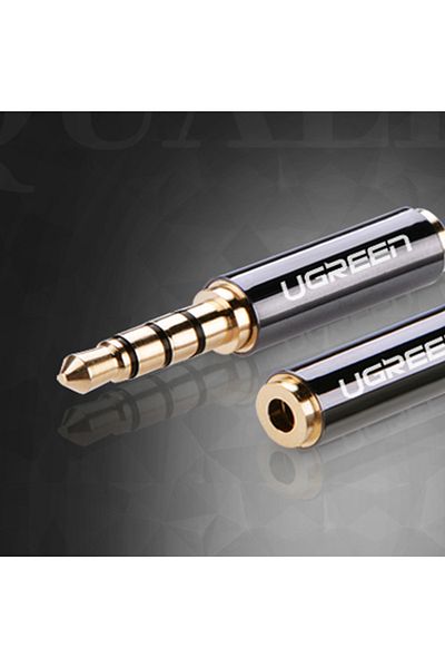 Ugreen Adapter przejściówka audio jack 3.5mm męski do jack 2.5mm żeński czarny