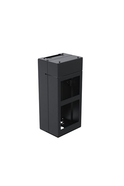 Inna marka Moduł kiosku Ergonomic Solutions z drukarką i skanerem, szer. 206 mm, czarny, SPK211-02