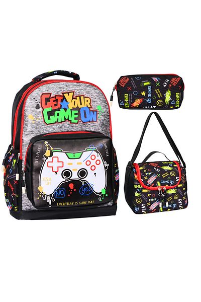 Lifonbag Unisex Children's School Bag Set Lunch Box and Pen Holder