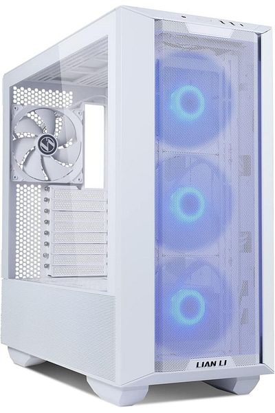 Lian Li علبة ألعاب LANCOOL III RGB من الألومنيوم الأسود مع 4 مراوح PWM