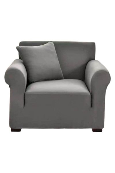 OEM Elastic Chair Cover, Uni, 90x140cm, Light Gray