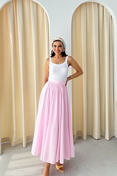 Seda Yalçın Atelier Pink Pinterest Draped Premium Skirt