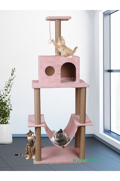 Nursoft Zooplus Tower XXL Cat Scratching and Playing House Platform