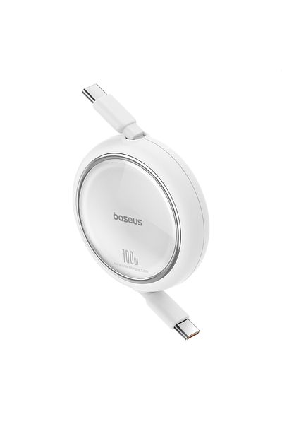 Baseus Cablu retractabil USB-C 100W Free2Draw Mini 1m alb