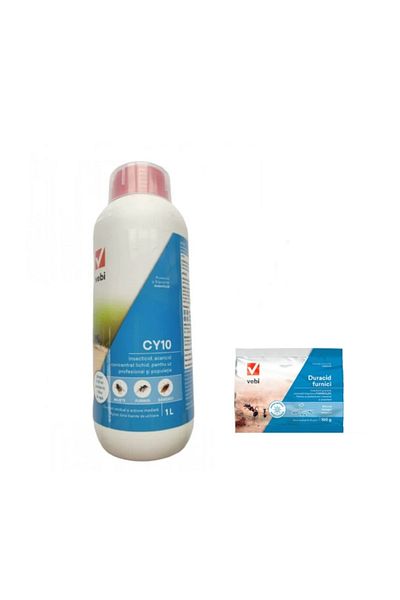 Vebi Solutie tantari CY10 + Duracid furnici 100 % – protecție completă insecte zburătoare și taratoare