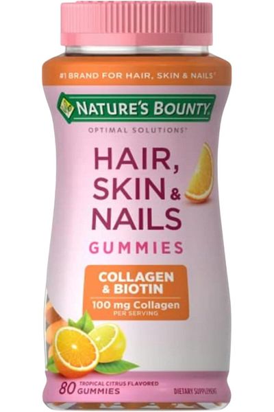 Nature's Bounty Optimal Solutions Hair, Skin & Nails Gummies (Tropical Citrus, 182069)