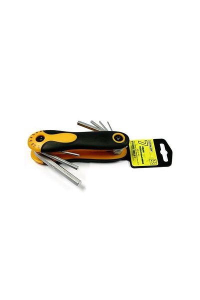 Strend Pro Hexagon/Allen keys, foldable, Cr-V, set of 7 pieces, 2-8 mm, Strend Pro