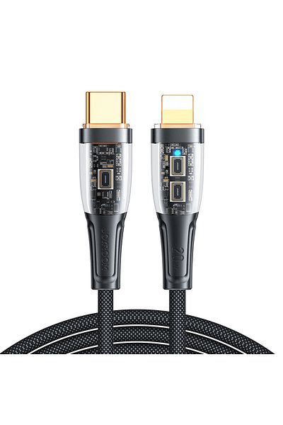 Joyroom Cablu cu comutator inteligent USB-C - iPhone Lightning 1.2m - negru