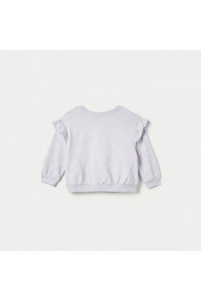 Juniors Applique Detail Sweatshirt with Long Sleeves