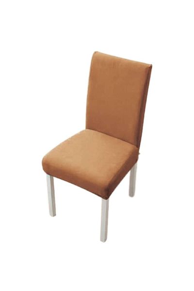 OEM Set 4 huse pentru scaune, Uni, Poliester cu Elastan, Cafea cu Lapte