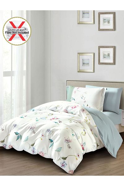 Donetella 4-piece Duvet Cover Set, Queen Size 200 X 230cm, Microfiber, (WITHOUT FILLER)