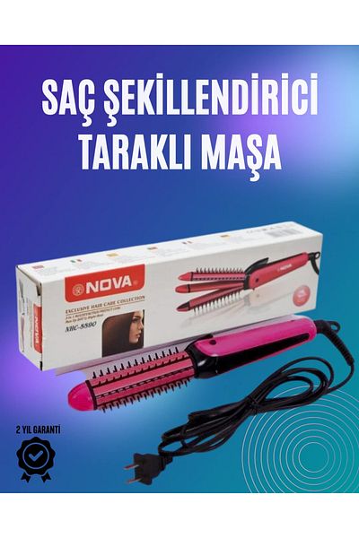 Nova Professional Curling Iron with Heat Protector and Fixer